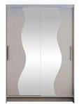 MIRJAN24 Kleiderschrank Miami S (mit Kleiderstange und Spiegel)...