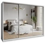 Masseno Schwebet&uuml;renschrank RIEN 250 cm Kleiderschrank mit Spiegel 3 T&uuml;ren...