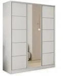 Masseno Schwebet&uuml;renschrank PINA 160 cm Kleiderschrank mit Spiegel 3 T&uuml;ren...
