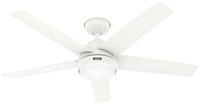 Hunter Deckenventilator Outdoor Deckenventilator Marina Wei&szlig; mit LED, dimmbar