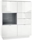Vladon Highboard Metro (Highboard, mit 4 T&uuml;ren, 2 Schubladen und 1 offenem...