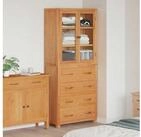 vidaXL Highboard, Aufbewahrungsm&ouml;bel-Set mit Schubladen Braun Holzwerkstoff