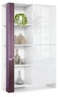 Vladon Highboard Canto (Highboard, mit 2 T&uuml;ren und 8 F&auml;chern), Wei&szlig; matt,...