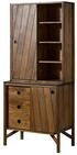 Massivmoebel24 Buffet LOS ANGELES (Mango 80x45x180 braun ge&ouml;lt / schwarz LOS...