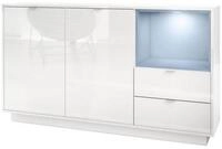 Vladon Sideboard Metro (Kommode, mit 2 T&uuml;ren, 2 Schubladen und 1 offenem Fach),
