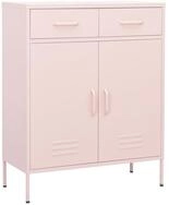 vidaXL Aktenschrank Lagerschrank Rosa 80x35x101,5 cm Stahl (1-St)