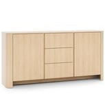 Masseno Kommode AVORIO 168 cm Sideboard mit 3 Schubladen und 2 T&uuml;ren...