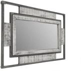 Massivmoebel24 Spiegel (1-St., Spiegel Mango 76x4x122 grau lackiert HEAVY...