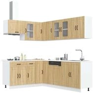 vidaXL Schrankmodule 11-tlg. K&uuml;chenschrank-Set Kalmar Sonoma-Eiche...