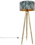 Qazqa Stehlampe Tripod_classic, ohne Leuchtmittel, Warmwei&szlig;, QAZQA Stehlampe,...