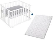 roba&reg; Laufgitter 4-eckig roba style, Laufstall inkl. Laufgittermatratze