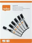 NOBO Whiteboard Marker Boardmarker Liquid Ink Rundspitze VE=10 St&uuml;ck schwarz