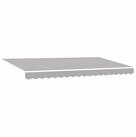 vidaXL Markise Einziehbare Markise Hellgrau 400 x 200 cm Stoff (1-St)