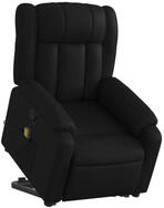 vidaXL Sessel Massagesessel mit Aufstehhilfe Schwarz Kunstleder (1-St)