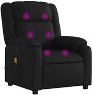 vidaXL Sessel Massage-Relaxsessel, Kunstleder, Schwarz (1-St)