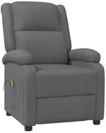 vidaXL Massagesessel Massagesessel Grau Kunstleder (1-St)
