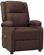 vidaXL Massagesessel Massagesessel Braun Kunstleder (1-St)