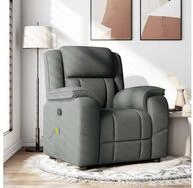 vidaXL Massagesessel, Massagesessel Dunkelgrau Stoff