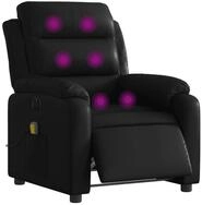vidaXL Sessel Massagesessel Elektrisch Schwarz Kunstleder (1-St)