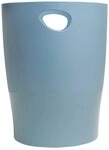 EXACOMPTA Aufbewahrungsbox 8x Papierkorb Ecobin AutentiK - Blaugrau - 45370D,