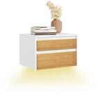 SoBuy Nachttisch FBT174, Nachtschrank Nachttisch h&auml;ngend, Wandregal Bettablage,