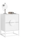 Lookway Nachttisch LUNO mit Riffel-Front und stabilem Gestell (1x Nachttisch),