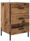 vidaXL Nachttisch Nachttisch mit Schubladen Altholz 40 x 40 x 66 cm...