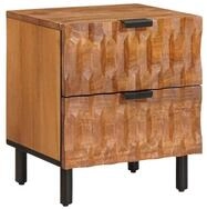 vidaXL Nachttisch Nachttisch Braun 40 x 33 x 46 cm Massivholz (1-St)