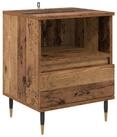 vidaXL Nachttisch Nachttisch mit Schubladen Altholz 40 x 35 x 50 cm...