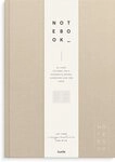 Notizbuch Burde Notizbuch Textil beige liniert A4 Edles Notizbuch eingebunden in