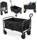 HyperMotion Bollerwagen Klappbarer Bollerwagen, 80 kg Schwarz