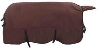 vidaXL Tierdecke Pferdedecke Volles Dunkelbraun 145 cm Polyester