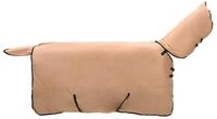 vidaXL Tierdecke Pferdedecke Cappuccino 105 cm Polyester