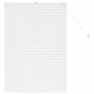 Rollo Balkenjalousien Wei&szlig; 130 x 90 cm Aluminium, vidaXL wei&szlig;