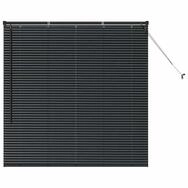 Rollo Balkenjalousien Schwarz 130 x 125 cm Aluminium, vidaXL