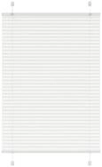 vidaXL Plissee, Plissee Wei&szlig; 100x100 cm Stoffbreite 99,4 cm Polyester