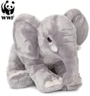 WWF Kuscheltier Pl&uuml;schtier Elefant (R&uuml;ssel runter, 25cm), sitzend grau
