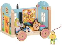 goki Puppenhaus Bauwagen Spirit Puppenhaus Spielhaus Holz Wohnwagen Kinder...