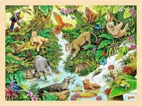 Gollnest & Kiesel Puzzle Einlegepuzzle Im Dschungel, 96 Puzzleteile