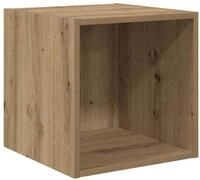 vidaXL Regal Wandschrank Artisan-Eiche 37 x 37 x 37 cm Holzwerkstoff, 1-tlg.