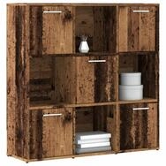 vidaXL B&uuml;cherregal NA B&uuml;cherregal Altholz-Optik 90x28x90 cm Spanplatte