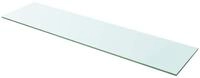 vidaXL Regal Regalboden Glas Transparent 100x25 cm, 1-tlg.