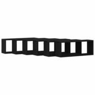 vidaXL Regal Wandregale mit Regal 6 pcs Schwarz Eichen-Optik 60 x 15 x 23 cm,...