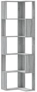vidaXL B&uuml;cherregal B&uuml;cherregal 5 B&ouml;den Grau Sonoma 50x50x179 cm...