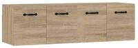 vidaXL H&auml;ngeschrank Wandschr&auml;nke 2 Stk. Sonoma-Eiche 80x35x36,5 cm...