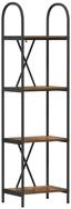 vidaXL B&uuml;cherregal B&uuml;cherregal Ger&auml;ucherte Eiche 40 x 30 x 146 cm...