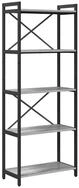 vidaXL B&uuml;cherregal B&uuml;cherregal Grau Sonoma 60 x 30 x 155 cm Holzwerkstoff,...