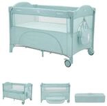 Kikkaboo Baby-Reisebett Reisebett Milky Way, 2 Ebenen, seitliche &Ouml;ffnung, 2...