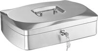 ALCO Geldkassette Geldkassette Stahlblech mit Schloss 330x235x90mm silber