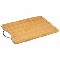 5five Simply Smart Schneidebrett Tragegriff, 42 x 30 cm, Bambus, Metall braun